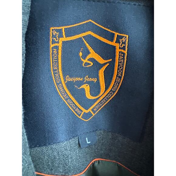 Jaeyoon Jeong Green herringbone Blazer with Exposed Stitching & Zippers medium - Picture 13 of 16